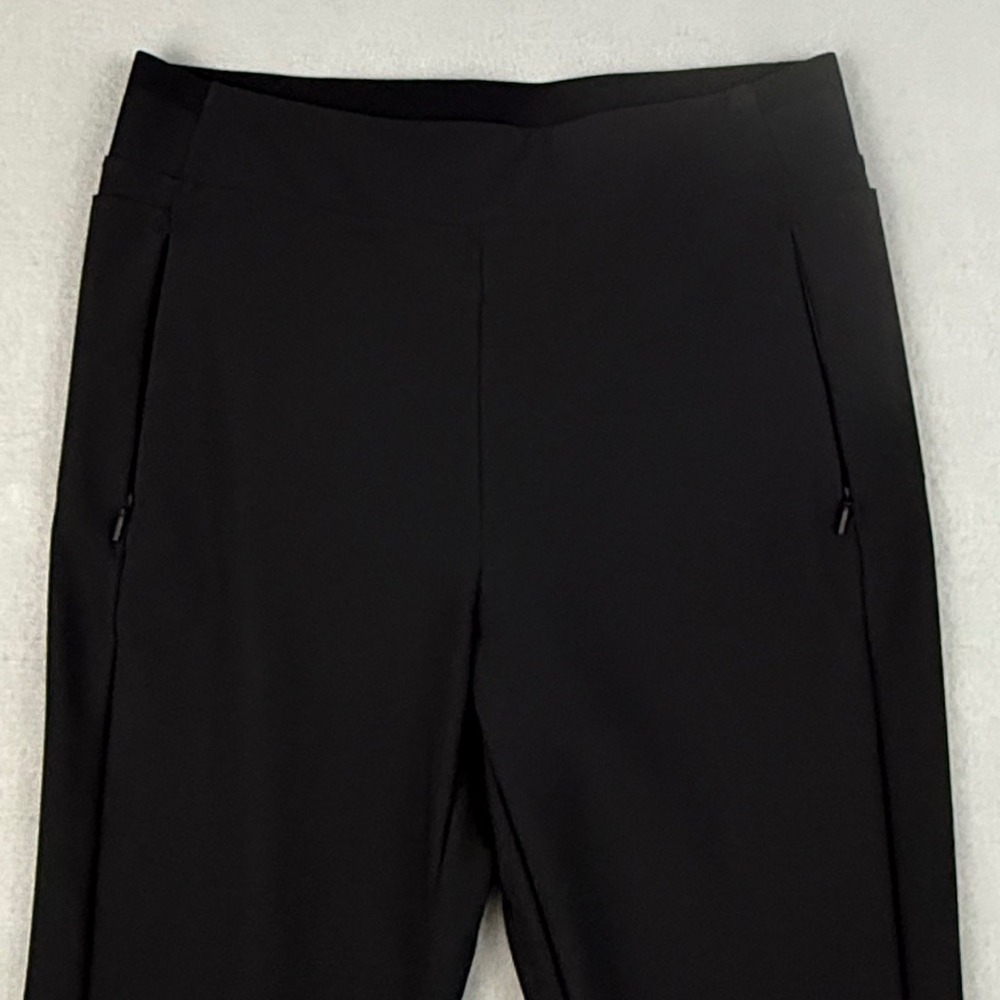 Athleta Headliner High Rise Tight Black Zipper Pockets Ankle Zip Women's 12 - Picture 3 of 11